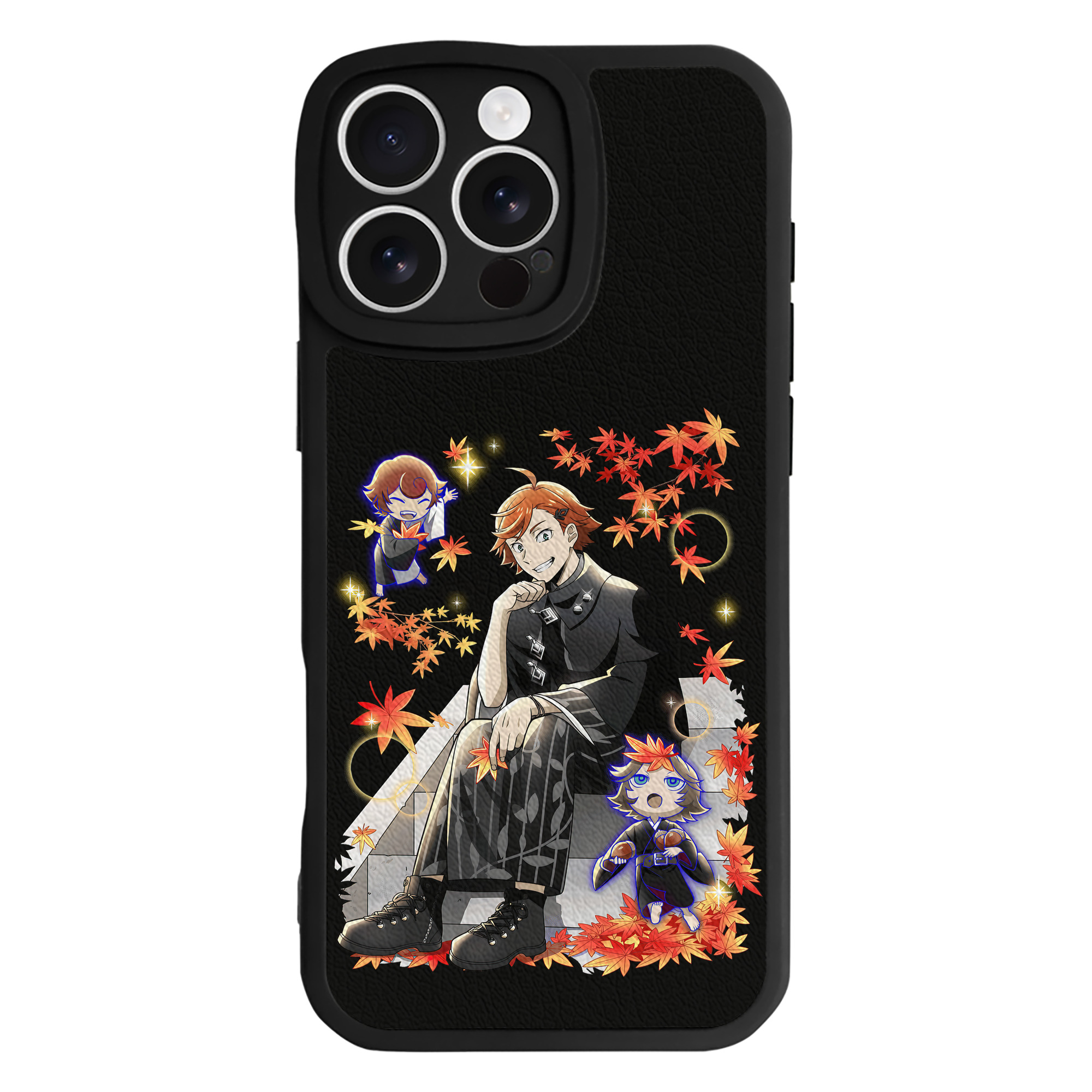 （画像用） 文豪ストレイドッグス Bungo Stray Dogs 【iPhone 16シリーズ対応】シリコンスマホケース（レザー調） 材質：シリコン